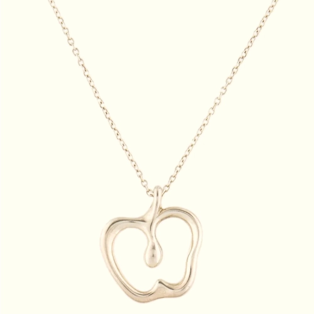 Tiffany & Co Sterling Silver Apple Necklace
